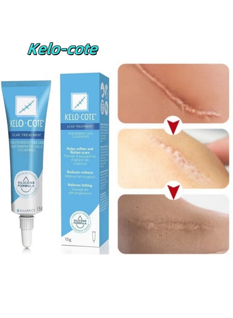 Kelo-cote Premium Scar Gel 15g - Advanced Formula to Soften Raised Scars, Reduce Redness & Discoloration - Image 1