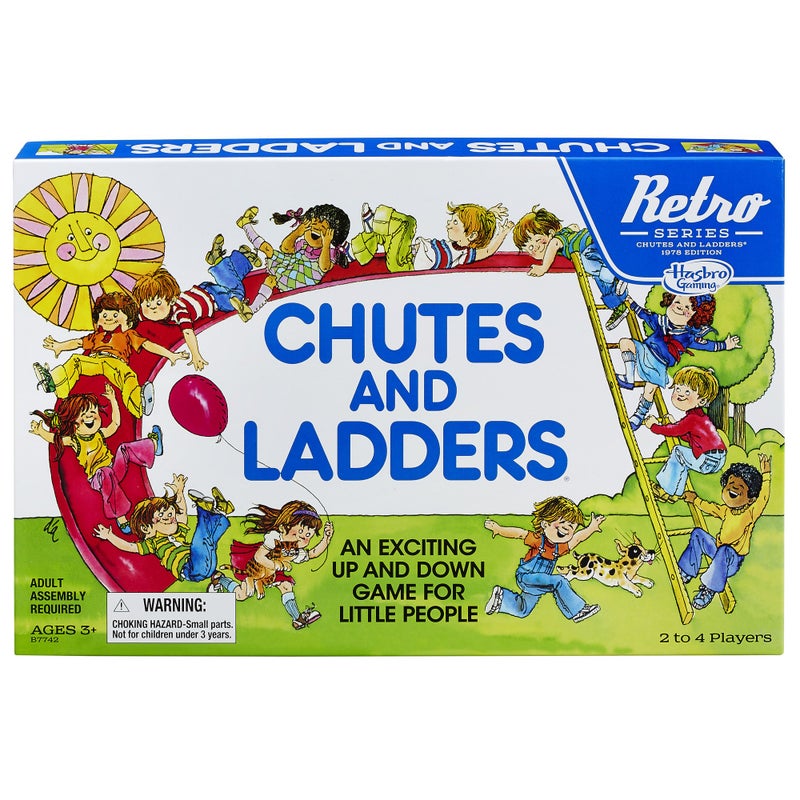 HASBRO - GAMING Hasbro Gaming Chutes and Ladders Game Retro Series 1978 Edition - Image 4