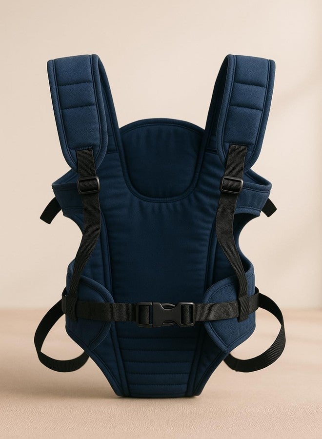 Laee cute Hip Seat Baby Carrier with 4 Carry Positions, Baby Carrier with Hip seat for 6 to 24 Months Baby, Adjustable New-Born to Toddler Carrier, Max Weight Up to 15 Kgs (Black) (Full Blue) - Image 2