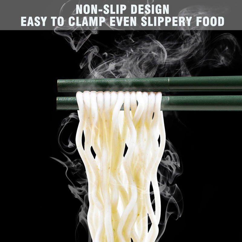 SUPJOYES Reusable Fiberglass Chopsticks - Multicolor Chinese Chopsticks Dishwasher Safe, 5 Pairs Chop Sticks Gift Set - Image 4