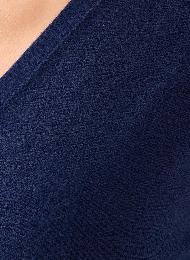 تواكستريمز كارديجان تريكو بياقة على شكل حرف  بنقوش - Image 3