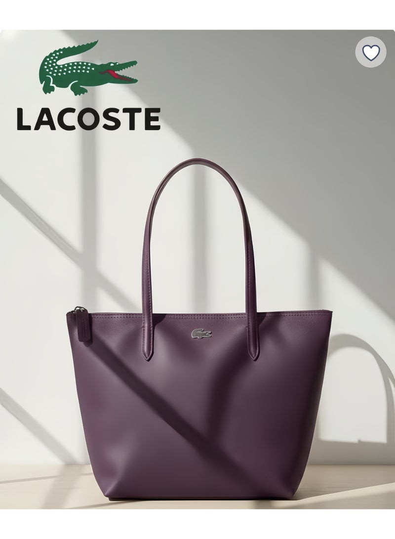 Lacoste Women's L12.12 Concept Fashion Versatile Large Capacity Zipper Handbag Single Shoulder Bag Tote Bag Camera Bag Large - Image 1