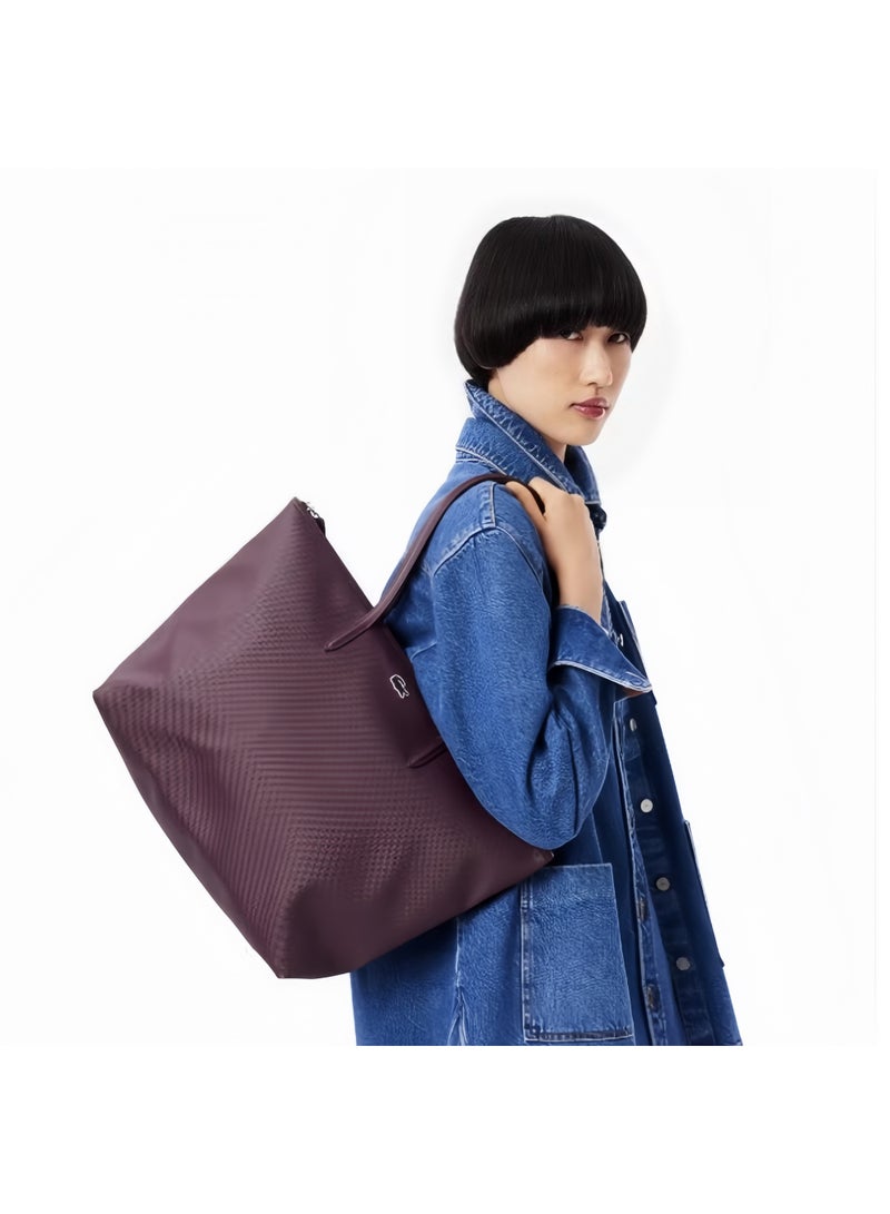 Lacoste Women's L12.12 Concept Fashion Versatile Large Capacity Zipper Handbag Single Shoulder Bag Tote Bag Camera Bag Large - Image 5