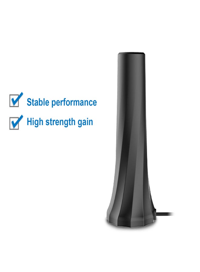 Indoor Digital TV Antenna HDTV 4K TV Antenna 25dB High Gain Stable Signal VHF UHF Antenna F Connector 5m Cable Easy Installation - Image 5