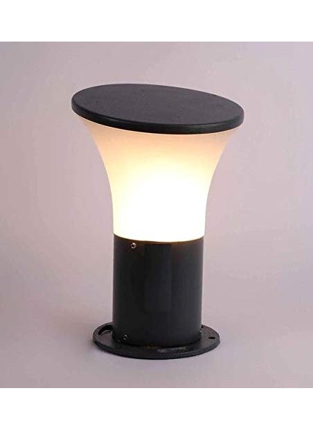 Lighthouse Lighthouse Metal Decorative Exterior/Outdoor Gate/Garden/Pillar Light Lamp (White Mix Black) Pack of 2  - Image 2