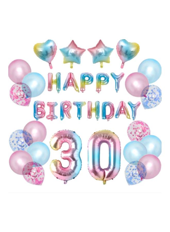 نيبمينينت مجموعة بالونات زينة لحفلة عيد الميلاد الثلاثين من 35 قطعة - Image 1