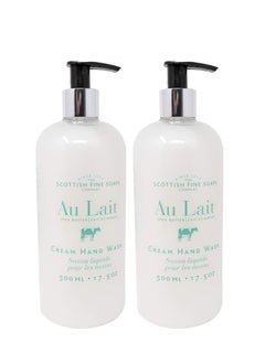 Scottish Fine Soaps Scottish Fine Soaps Au Lait Liquid Hand Wash Shea Butter 17.5 Ounces (Pack of 2)  - Image 1