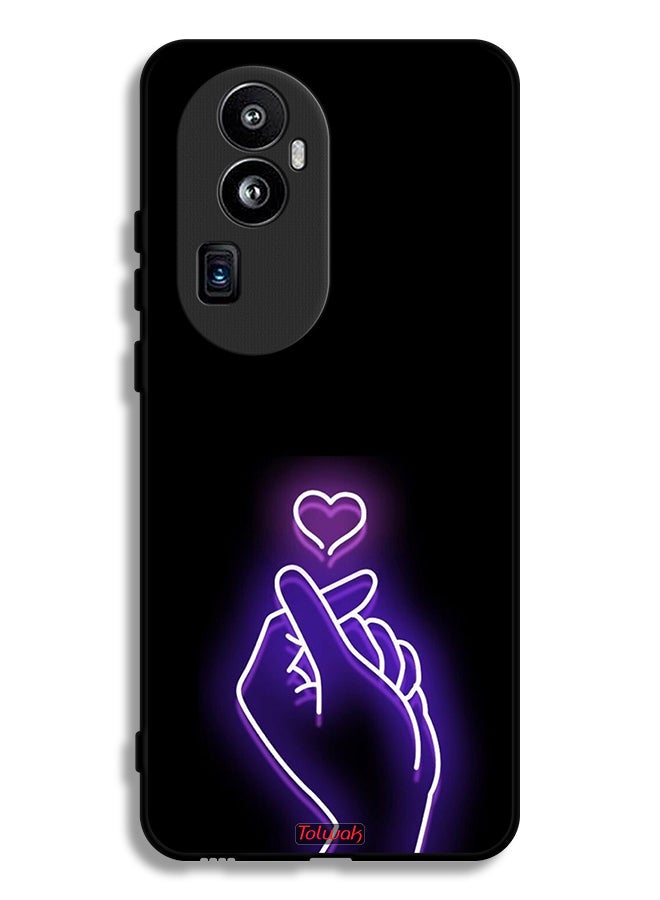 Tolwak Oppo Reno10 Pro Plus Protective Case Cover Snap Small Heart - Image 1