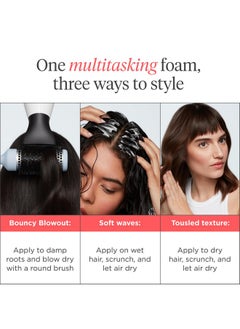 Briogeo Style + Treat Yuzu + Plum Oil Full Miracle Styling Foam, Control Frizz, Heat Protection, Enhance Wavy Hair, Volumized Hair Blowout, Add Texture To All Hair Types, Vegan, Cruelty-Free, 5 Fl Oz  - Image 3