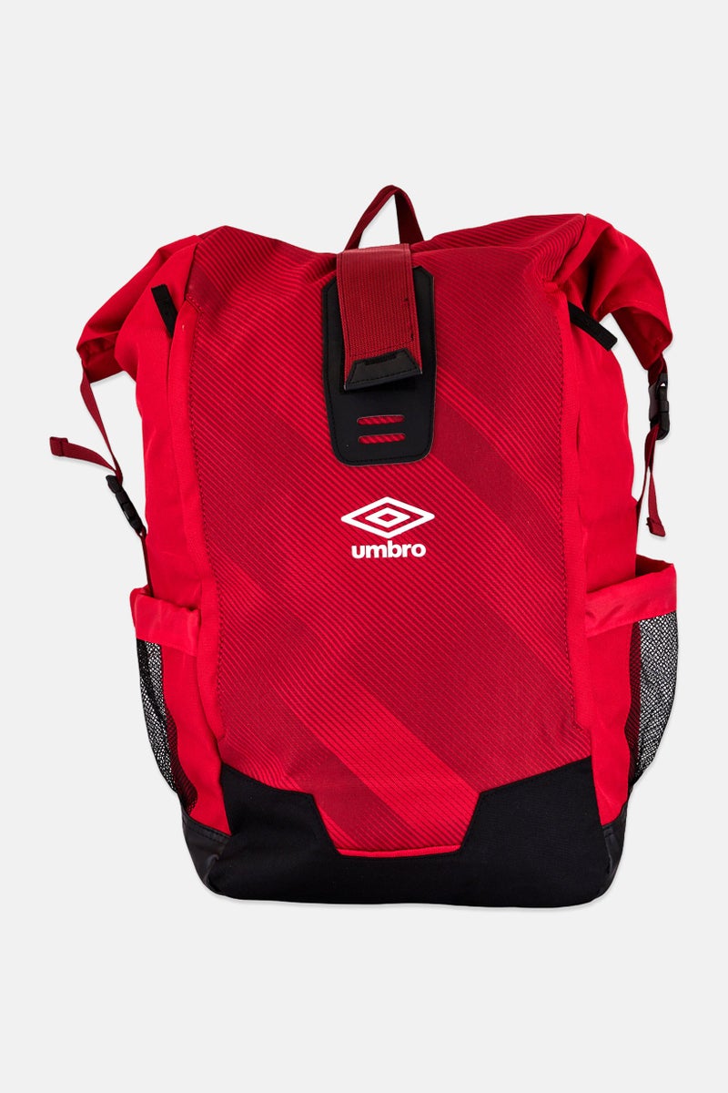 umbro Men Brand Logo Sports Backpack, Red - Image 1