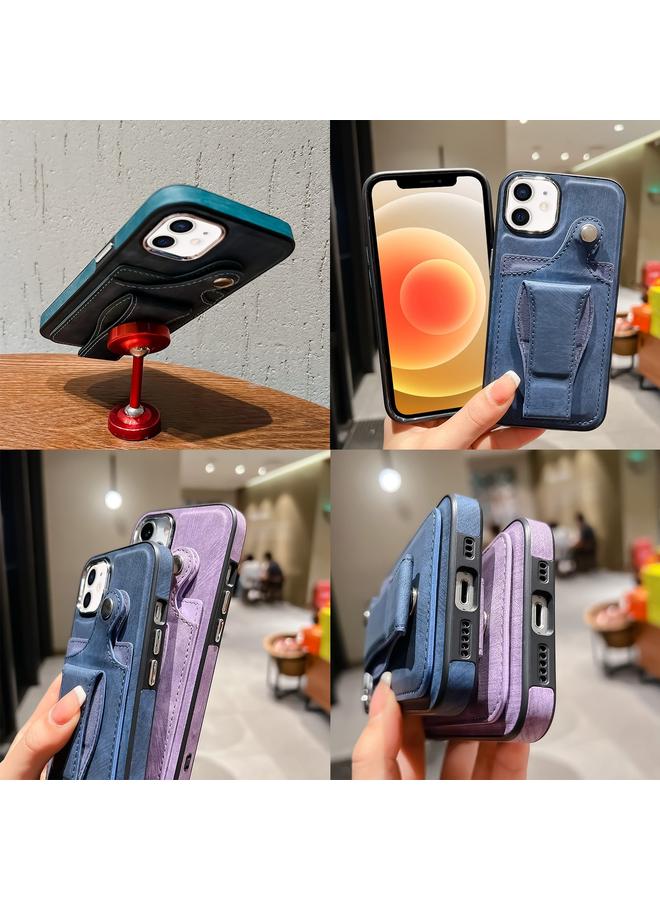 S-TOP Case For iPhone 12 Side Leather Rotation Card Holder Phone Case - Image 5