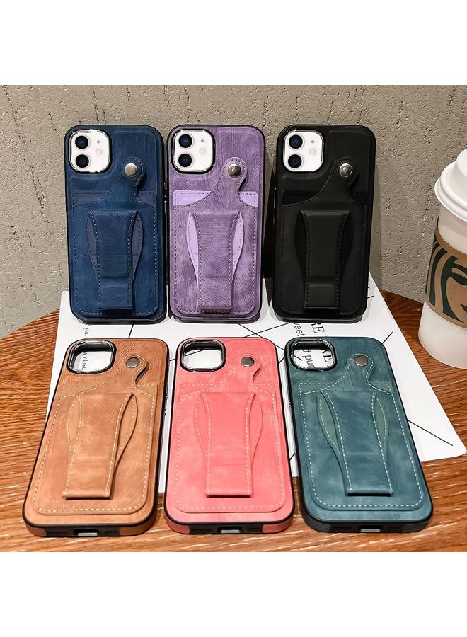 S-TOP Case For iPhone 12 Side Leather Rotation Card Holder Phone Case - Image 2