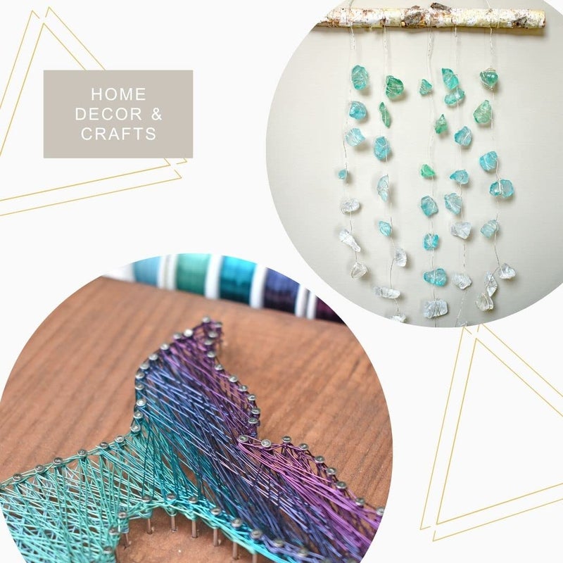 Artistic Wire سلك فني، 20 قياس مطلي بالفضة مقاوم للتآكل سلك نحاسي ملون، فضة مقاومة للتآكل، 25 قدم - Image 4