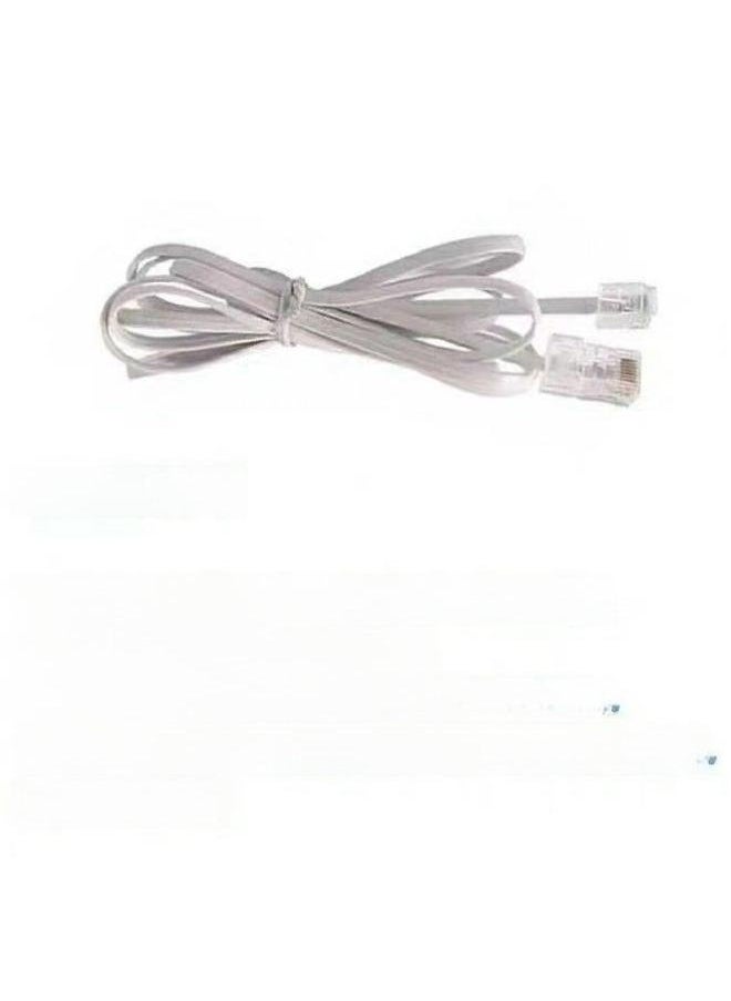 Generic Telephone Line RJ45 To RJ11 Jumper 8P4C 6P4C Crystal Network Head Four-core Wire-Color:Grey-Line Length:5M  - Image 2