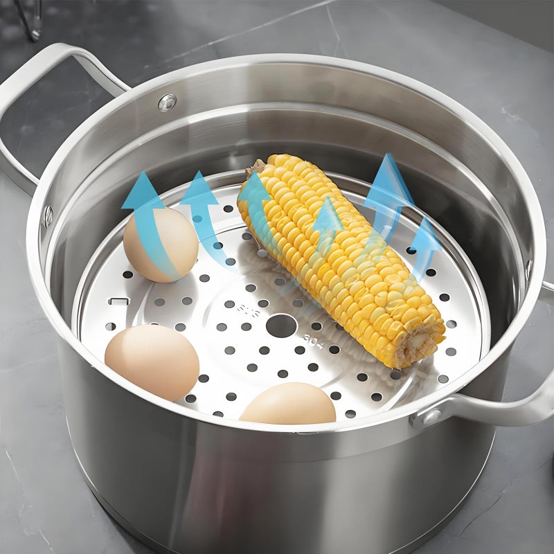 SUNIVOLSY Steamer Rack, 6.89 Inch/17.5cm Detachable Legs 304 Stainless Steel Steaming and Cooling Rack Basket Holder for Pressure Cooker Pot and Pan - Image 3
