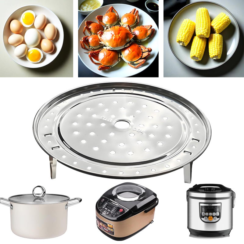 SUNIVOLSY Steamer Rack, 6.89 Inch/17.5cm Detachable Legs 304 Stainless Steel Steaming and Cooling Rack Basket Holder for Pressure Cooker Pot and Pan - Image 5