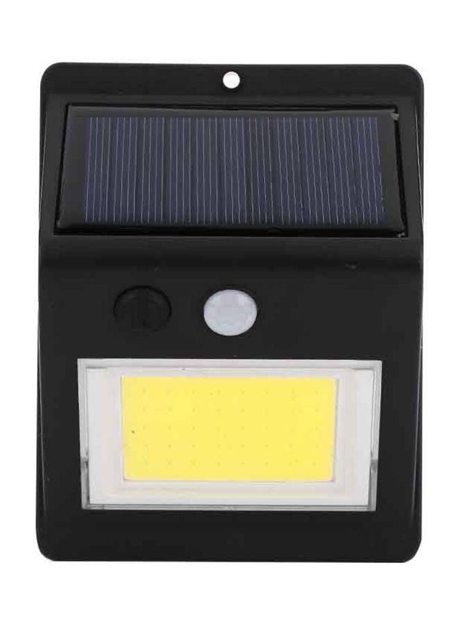 NIBEMINENT 46 LED Solar Power Outdoor Wall Light Lamp Black 13 x 10 5centimeter  - Image 1