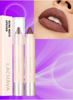 LACHAVA Ultra Matte Lipstick Waterproof and Long Lasting Lip Liner Lip Makeup Matte Finish Hydrating Lipstick Matte Nude Lipstick Lipliner Lip Crayons Moisture Smooth Matte Lipstick Pencils # 04  - Image 1