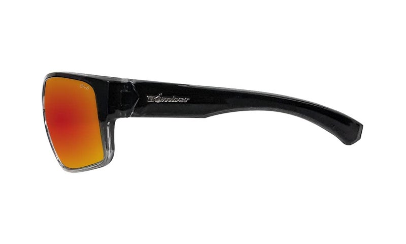 BOMBER MA104RMRF Safety Sunglasses for Men, 2-Tone Smoke Crystal frame, Red Mirror Polycarbonate Safety lens, Non-Slip foam lining, ANSI Z87+ Compliant, Safe for Rugged Activity - MA104RM - Image 4
