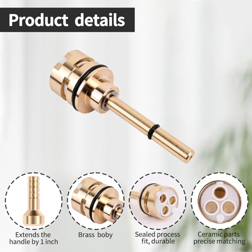 DEHEHUIY RP51919 6 setting diverter cartridge compatible with rp51919 replacement part set,Brass Construction - Image 3