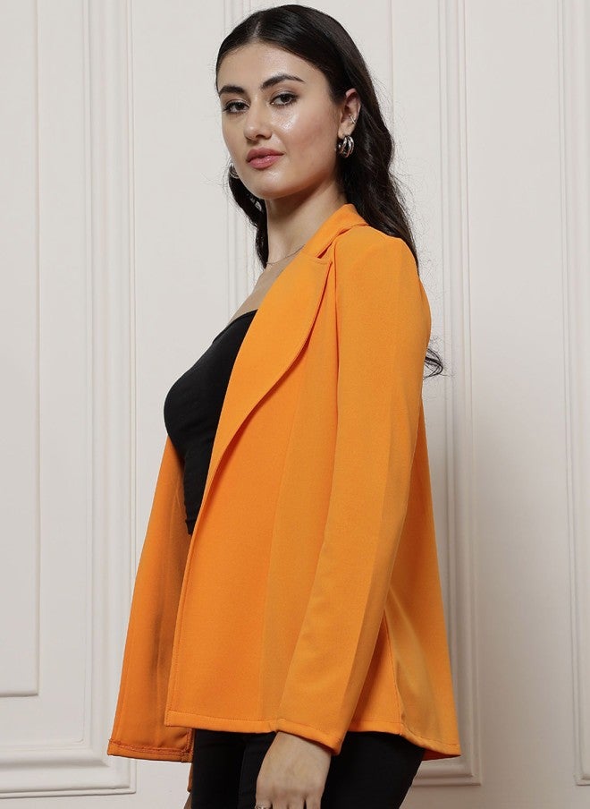 Athena بليزر برتقالي ضيق للنساء - Image 4