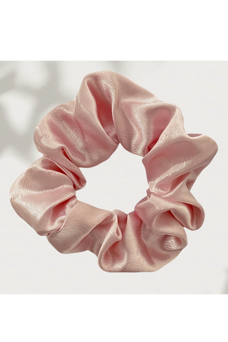 Loquat 2Pcs Hair Scalp Massager Shampoo Brush with Pink Satin Hairbands for Shower, Scalp Scrubber with Soft Silicone Bristles for Hair Growth  Dandruff Treatment, Wet Dry Oil Hair Massager for All Hair Ty - Image 2