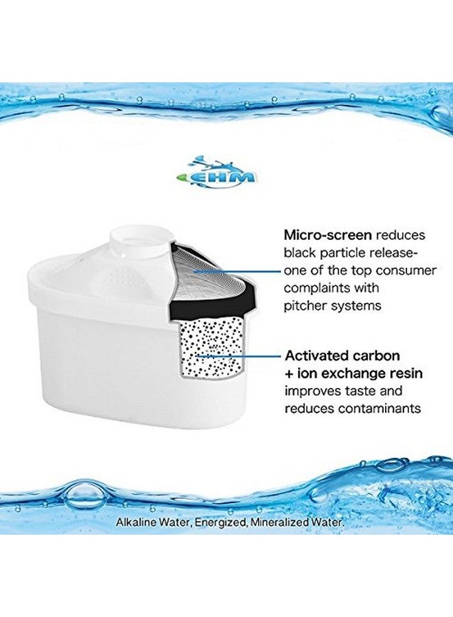إي أتش إم خرطوشة بديلة لإبريق الماء القلوي EHM SureFlow - مياه شرب صحية، درجة حموضة 8.5-9.5، نظام ترشيح وترطيب من 6 مراحل - Image 2