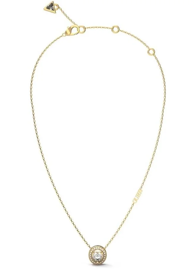 GUESS Solitaire Heart Crystals Necklace