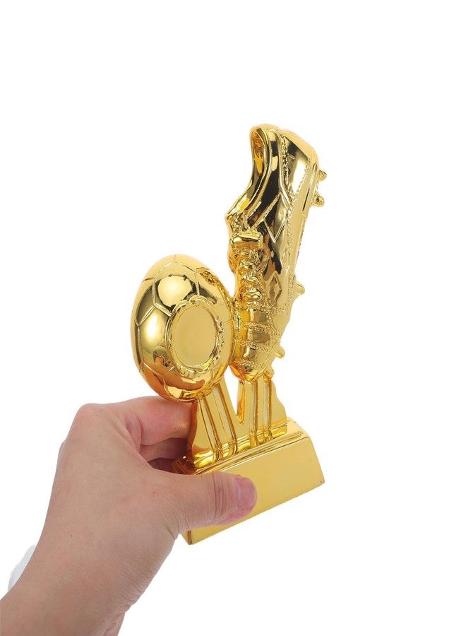 BESPORTBLE Gold Football Boot Trophy - Resin Soccer Award for Player Achievement - Youth Soccer Championship Trophy - Gold Plated Collectible for and Tournament, 6x5 Inch - Image 5