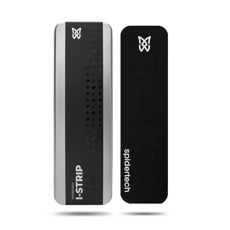 Spidertech Kinesiology Atheletic Tape 8 Precut Strips 20 Pack Black