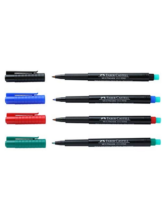 FABER-CASTELL - Fine Multi-Marker - Pack Of 4 (Assorted) - Image 1