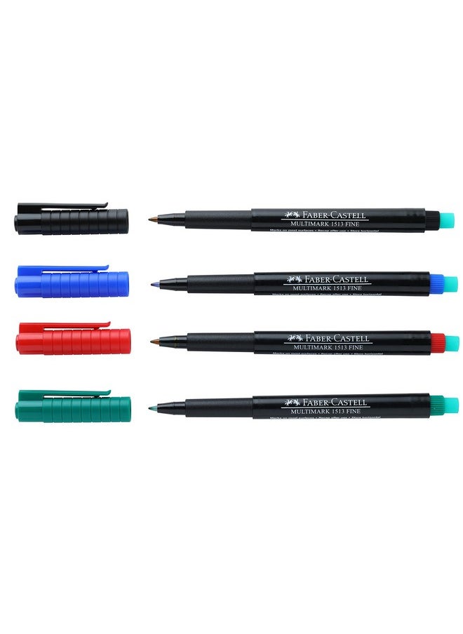FABER-CASTELL - Fine Multi-Marker - Pack Of 4 (Assorted) - Image 1