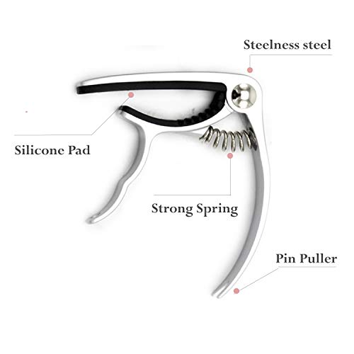 BLUEBERRY Capo-10 Guitar Capo for Acoustic and Electric Guitar, Ukulele Capo - Image 2