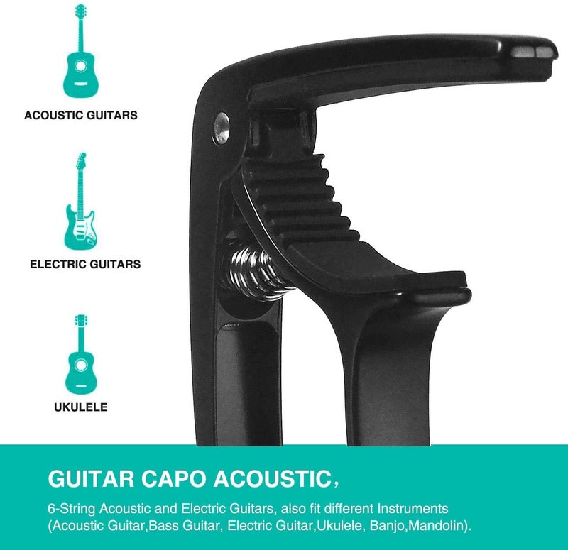 BLUEBERRY Capo-10 Guitar Capo for Acoustic and Electric Guitar, Ukulele Capo - Image 3