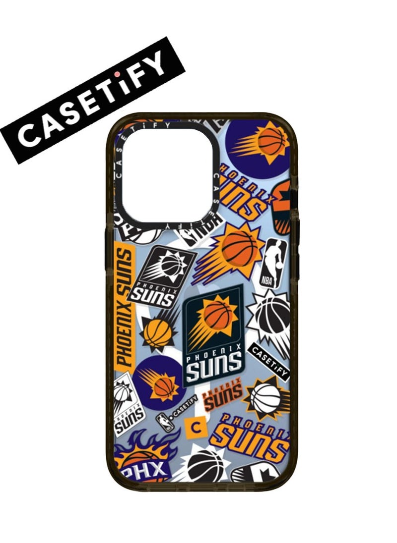 Casetify Apple iPhone 13/14 Case,Phoenix Suns Magnetic Adsorption Phone Case - Semi transparent 