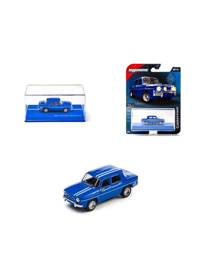 Majorette Metal Collection Series 60th Anniversary 1966 Renault R8 Gordini Die-cast Car (1:64, Blue) - Image 2