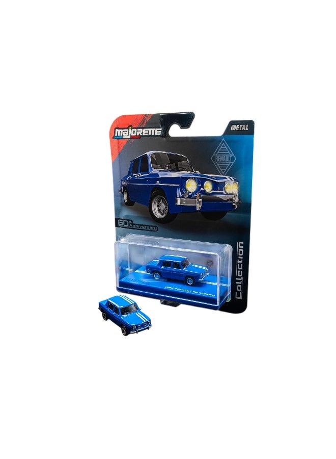 Majorette Metal Collection Series 60th Anniversary 1966 Renault R8 Gordini Die-cast Car (1:64, Blue) - Image 1