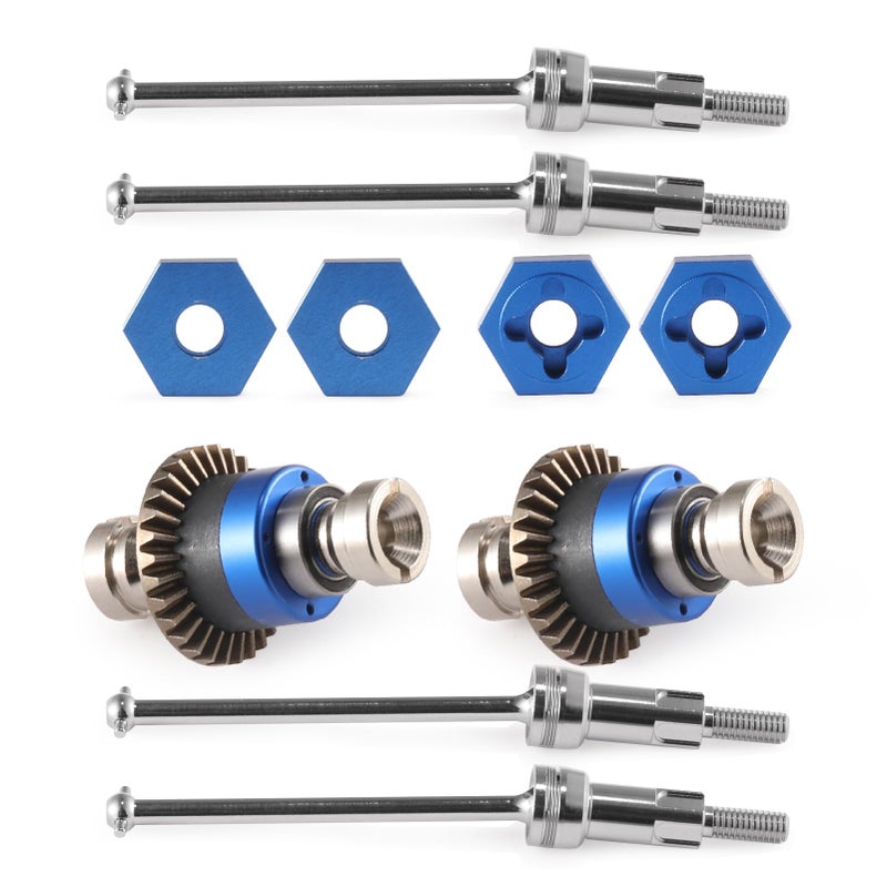 Shaluoman Assembled Differential for 118 Granite GROM 114 MojaveCVD Shaft Dogbone CVD Joint Universal Axle SetAccessories for ARRMA 118 2S Granite Granite GROM BlueSilver - Image 3