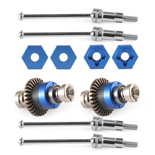 Shaluoman Assembled Differential for 118 Granite GROM 114 MojaveCVD Shaft Dogbone CVD Joint Universal Axle SetAccessories for ARRMA 118 2S Granite Granite GROM BlueSilver - Image 1