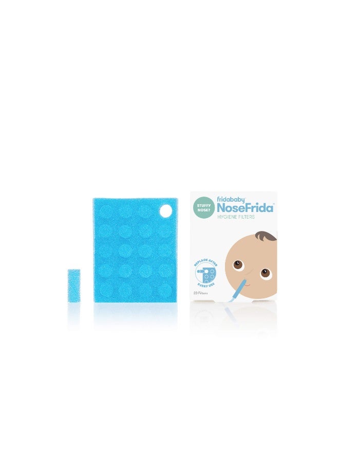 Nosefrida Frida Baby NoseFrida Hygiene Filters 20 Count Replacement for SnotSucker Nasal Aspirator - Image 1