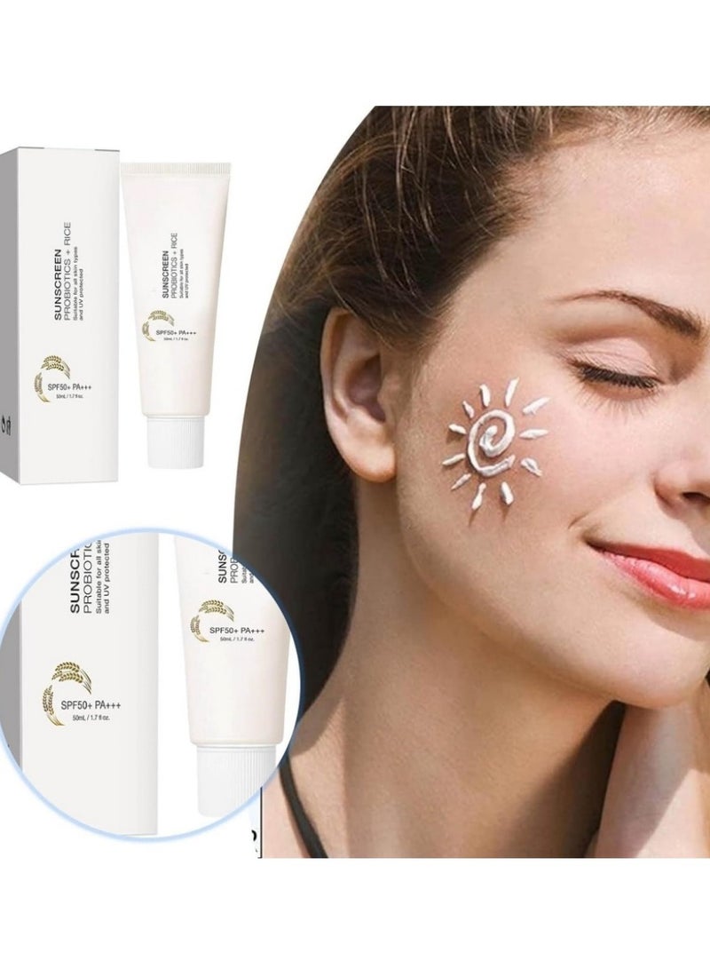 دوغ عامل الوقاية من أشعة الشمس SPF50+ من الأرز - Image 3
