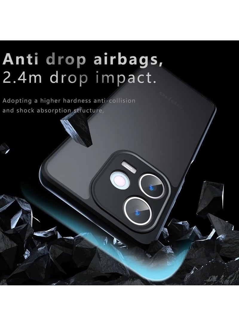general Case for Oppo A5 Pro, Skin Friendly Matte Brushed Clear Transparent Case Airbag Protector Yellowing Resistant Shockproof PC+TPU Protective Case - Image 4