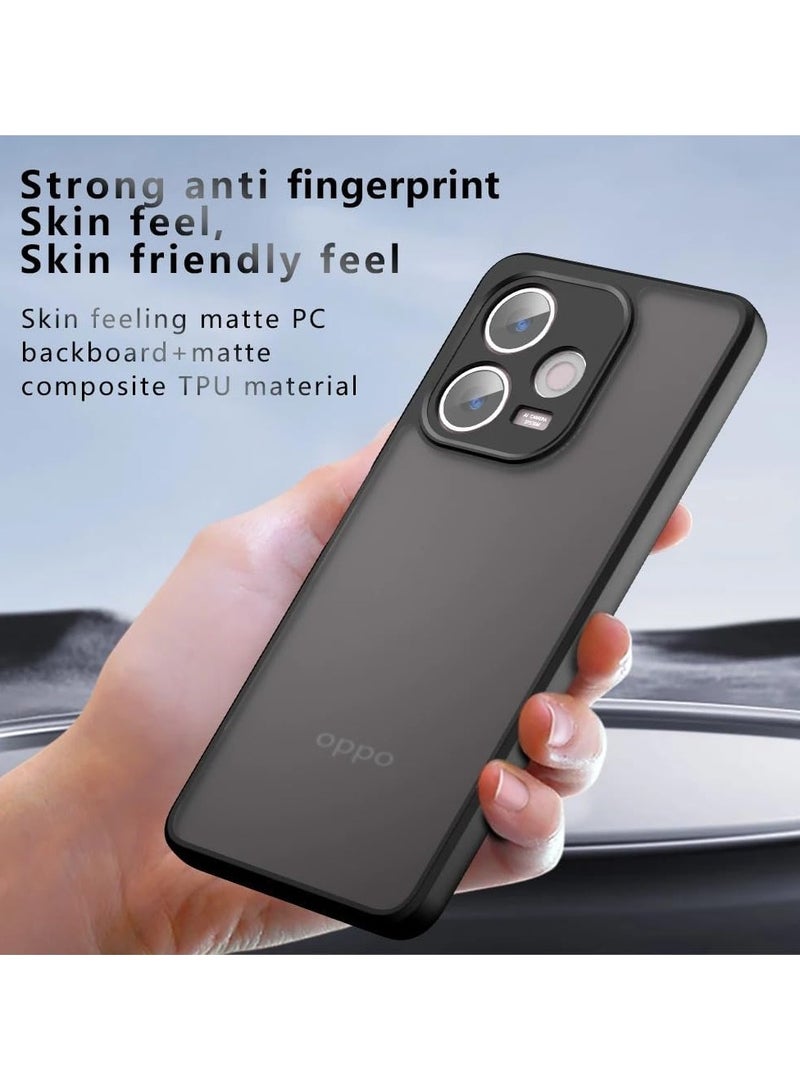 general Case for Oppo A5 Pro, Skin Friendly Matte Brushed Clear Transparent Case Airbag Protector Yellowing Resistant Shockproof PC+TPU Protective Case - Image 3