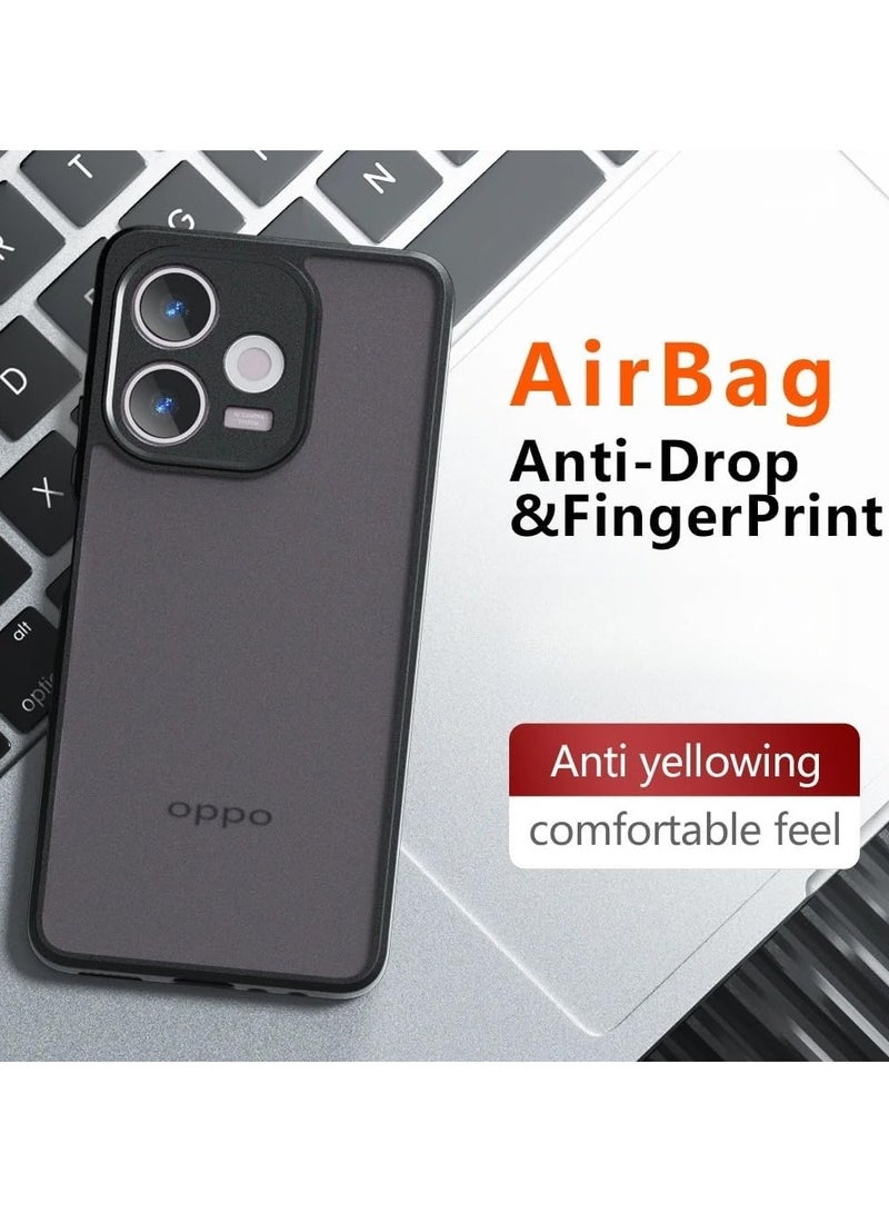 general Case for Oppo A5 Pro, Skin Friendly Matte Brushed Clear Transparent Case Airbag Protector Yellowing Resistant Shockproof PC+TPU Protective Case - Image 2