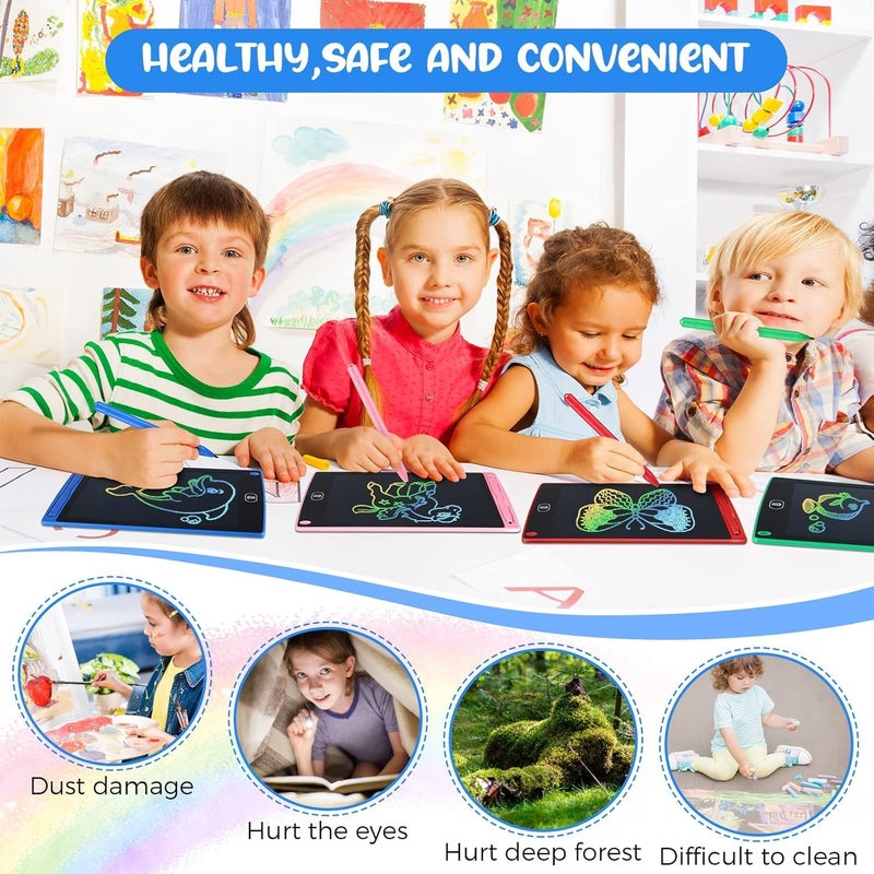 Sillyme هدايا العودة لحفلة عيد الميلاد للأطفال - لوح كتابة LCD للأطفال - هدية العودة لعيد ميلاد الأطفال من عمر 6-10 سنوات و 10-12 سنة - لوح كتابة بحجم 8.5 بوصة - Image 5