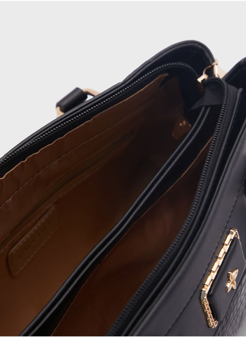 Croc Effect Satchel