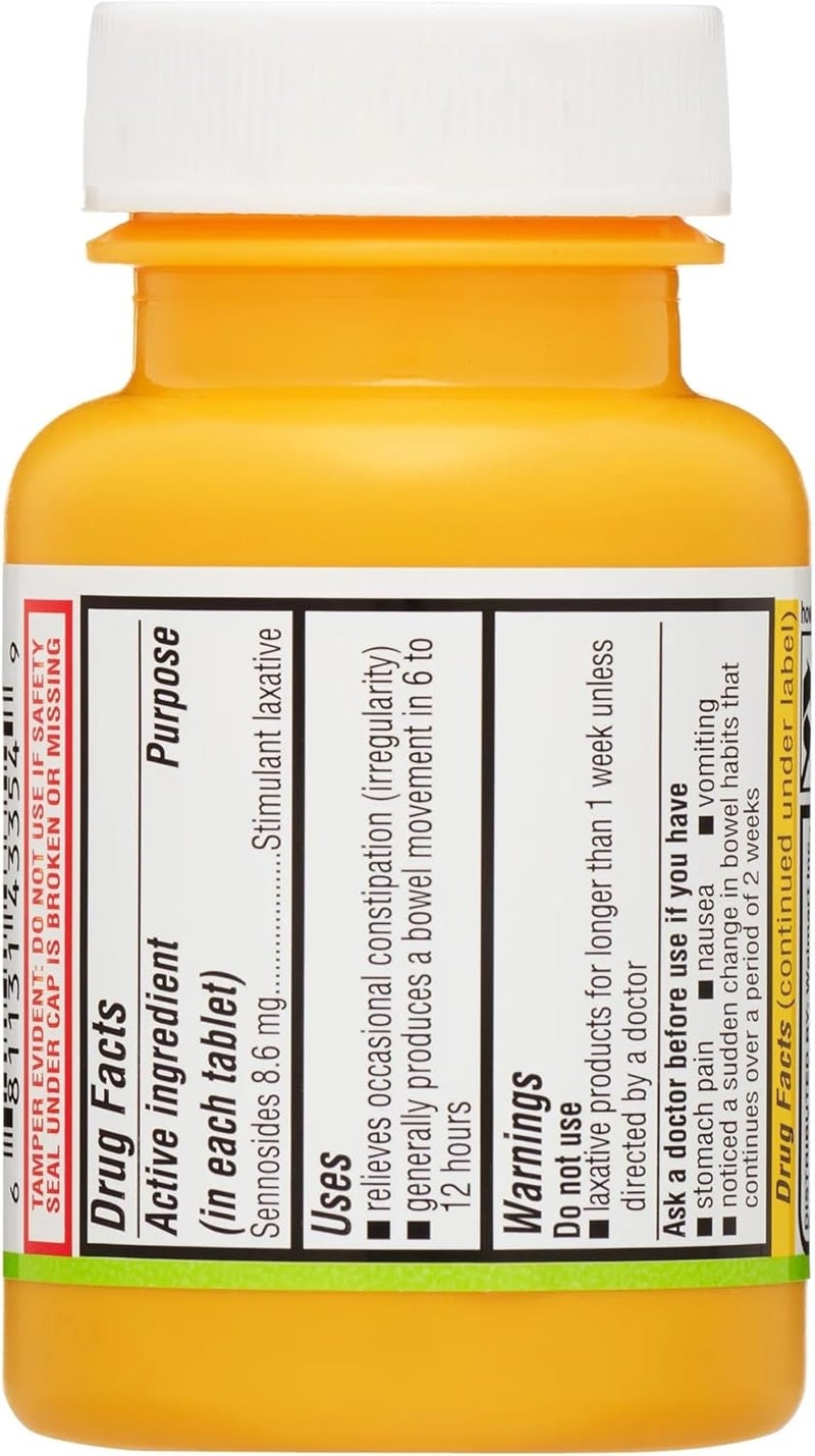 Create and Bundle Equate Natural Vegetable Laxative Sennosides Tablets  100 Count  Gentle Overnight Constipation Relief Supports Digestive Health  CreateAndBundle Sticker - Image 2