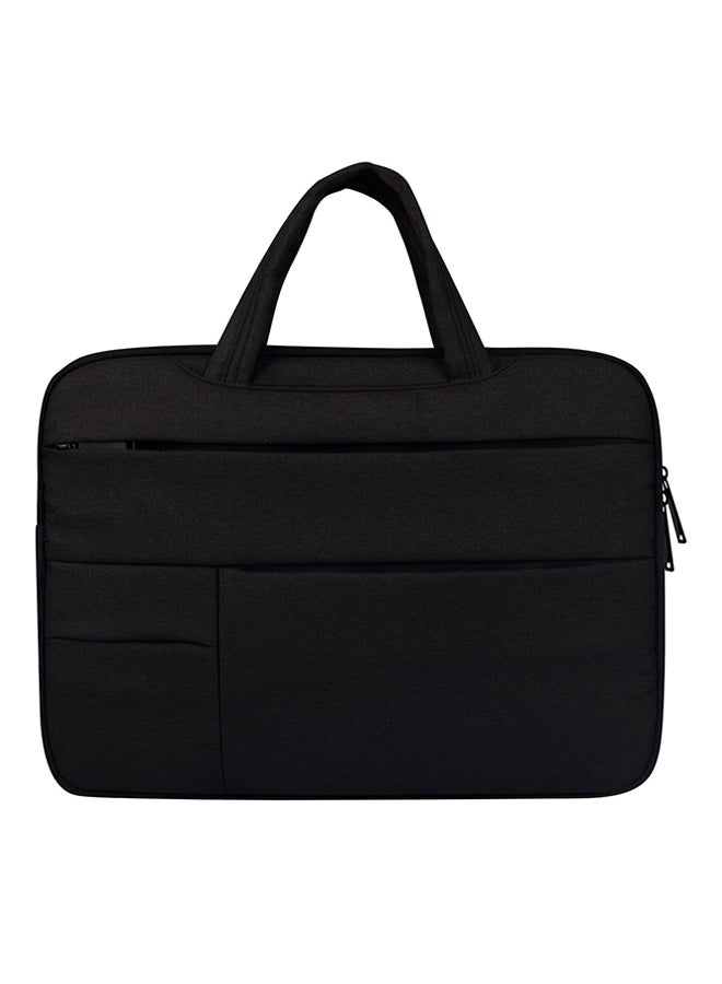 Loquat Polyester Laptop Bag For Macbook With Handle Black
