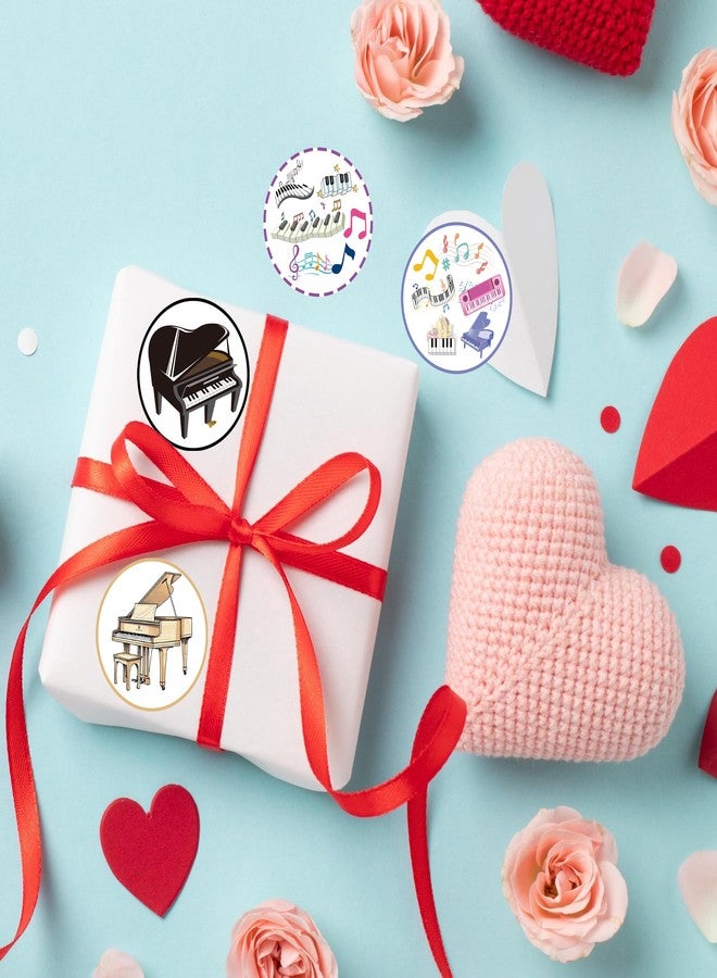 كوبا بلاي 500 قطعة من ملصقات نوتات البيانو - ملصقات موسيقية / ملصقات حفلات موسيقية / لوازم حفلات نوتات موسيقية - ديكورات جوقة - حفلات أعياد الميلاد - حفلات استقبال المولود الجديد - Image 4