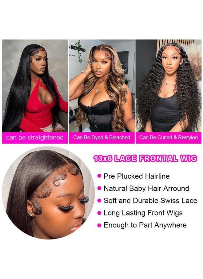 ANNELBEL - 13x6 Wear and Go Glueless Body Wave Lace Front Wigs Human Hair HD Transparent Lace Frontal Wigs Pre Plucked with Baby Hair 180% Density Human Hair Wigs for Black Women 18 Inch Natural Color - Image 1